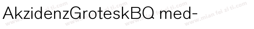 AkzidenzGroteskBQ med字体转换